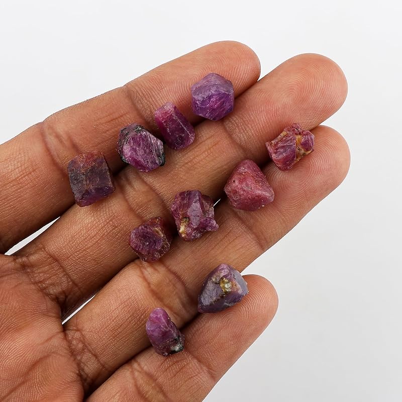 50 carats Raw Ruby Rough Gemstone, Natural Crystals, Healing Stones, Wholesale Bulk Lot, Jewelry Making Stones Supply, Stone, 15 to 20mm, 2 to 3 pcs