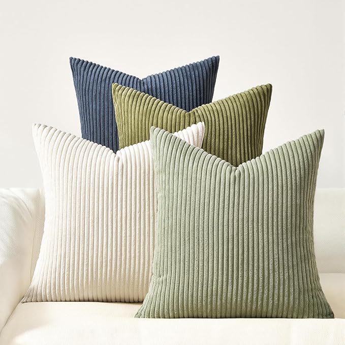 Topfinel Decorative Velvet Pillow Covers 24x24 Set of 4 Livingroom Cushion Covers Soft Boho for Bed Accent Modern Pillowcases Sofa Livingroom Home Decor Muted Teal