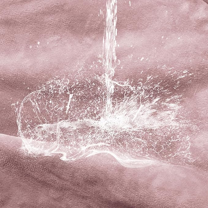 Waterproof Blanket Bed Cover 40"x60" for Adults or Pets, Dusty Pink | Soft Pet Blanket for Dogs Cats, Reversible Leakproof Blanket for Bed Couch Sofa, Furniture Protector