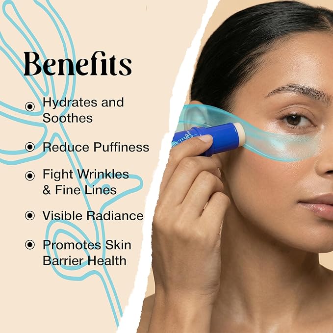 2 Pk 20g Under Eye Balm Stick Hydrating | 0.7 Oz Moisturizing Under Eye Brightener Stick w/Retinol, Aloe Vera, Vit E | Plumps, Hydrates & Reduces Dark Circles & Puffiness | Korean Skincare Inspired
