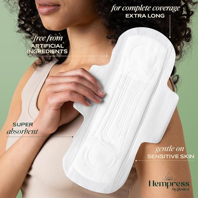 Organic Cotton Period Kit for Women & Teens, Soft, Hypoallergenic Menstrual Pads with Wings and Panty Liners, Fragrance Free, Sensitive Skin Friendly Feminine Hygiene (Bundle of 3)