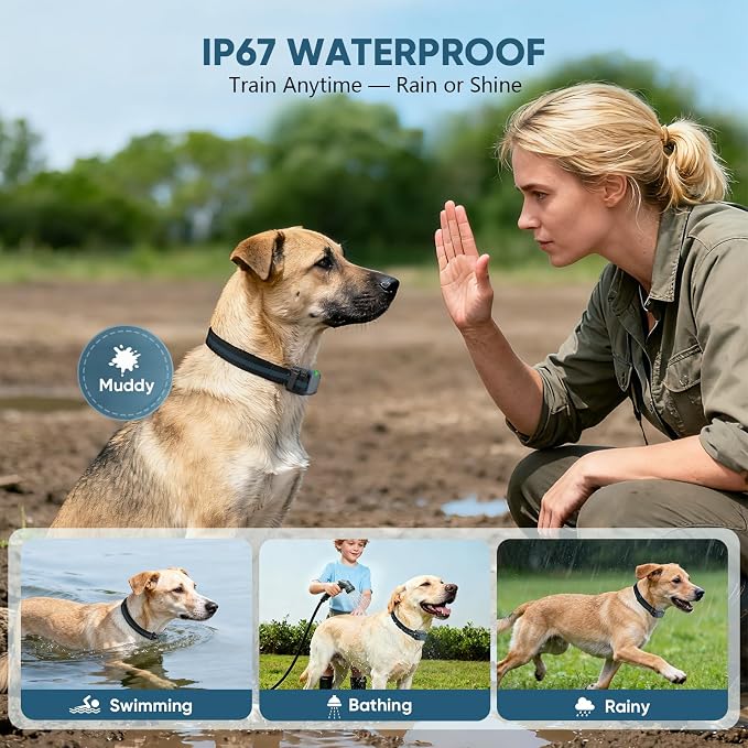 Shock Collar for Dogs, Dog Training Collar with Remote,3 Training Modes