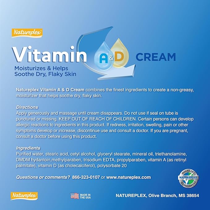Natureplex Vitamin Cream Bundle (Pack of 24) – Includes Aloe Vera, Vitamin E, Vitamin A&D, and Cocoa Butter Creams (6 Each) – Nourishing Moisture & Skin Care Essentials