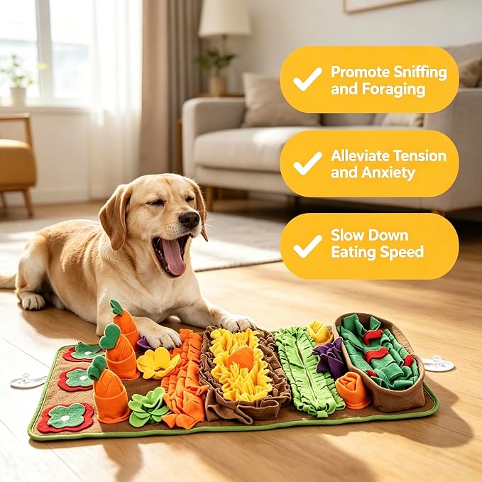 Snuffle Mat for Dogs, Interactive Dog Puzzle Toy & Slow Feeder