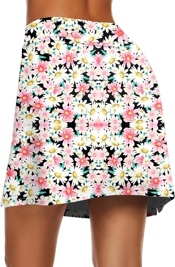 Ekouaer Women's Active Performance Skort Lightweight Skirt for Golf Tennis | Built-in Shorts, A Line, High Waisted, Tummy Control, Pickleball, Running, Workout, Sports, Skorts for Woman