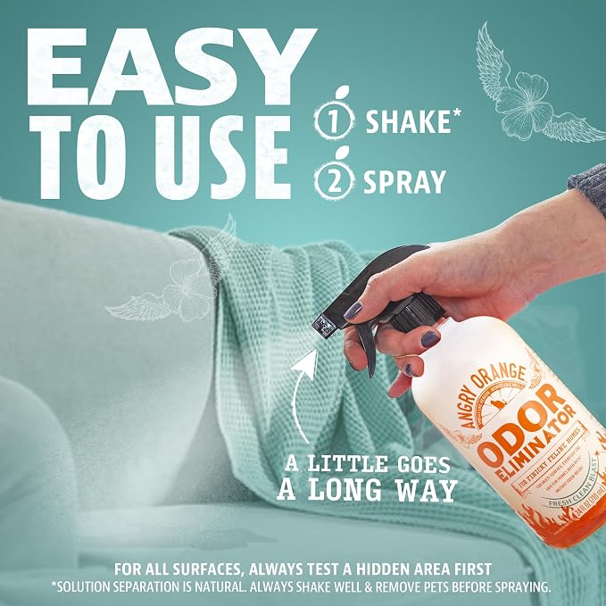 Fresh Scent Pet Odor Eliminator Spray by Angry Orange
