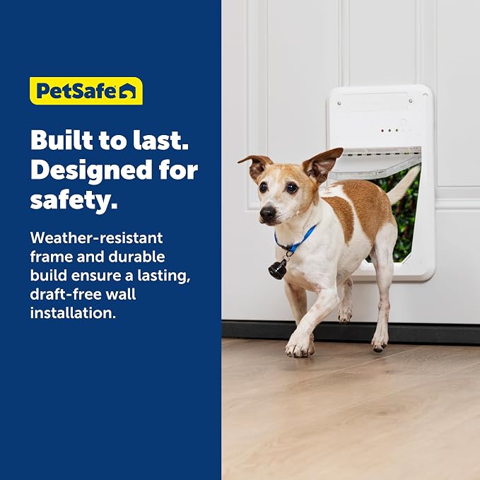PetSafe Electronic Pet Door Wall Conversion Kit, Small | Telescoping Design for Quick Wall Install, Includes Frame, Tunnel, Hardware, Cutting Template & Instructions