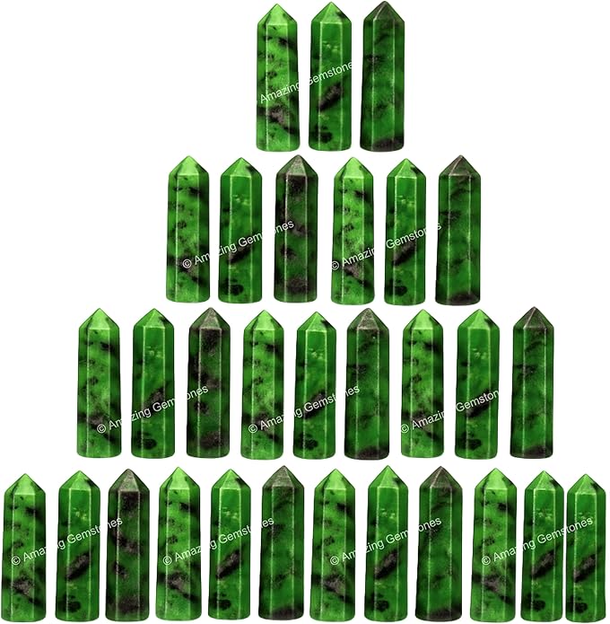 Amazing Gemstone Crystal Points Bulk Healing Crystals & Stones - Premium Single Terminated Healing Wand Point Bulk Crystals for Crafts, Crystal Grid, DIY Work