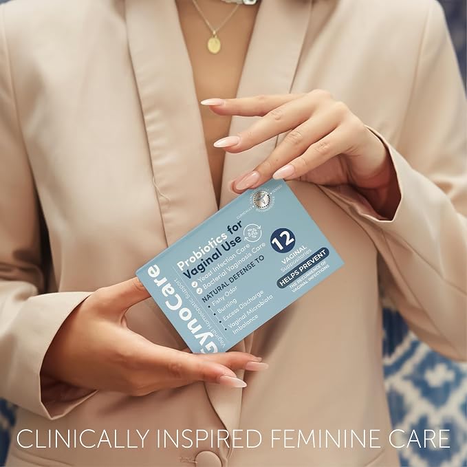 Vaginal Probiotics Suppositories for Women | Boric Acid for Women | pH Balance Support | Helps with Odor, Burning, Itching & Discharge | Yeast Infection Care for Feminine Comfort | 12 Suppositories