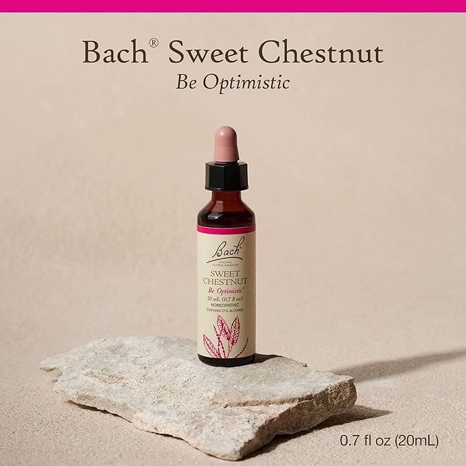 Bach Original Flower Remedies, Sweet Chestnut - Be Optimistic - Natural Homeopathic Flower Essence for Emotional Balance - Vegan, Gluten Free, Sugar Free - 20mL Dropper