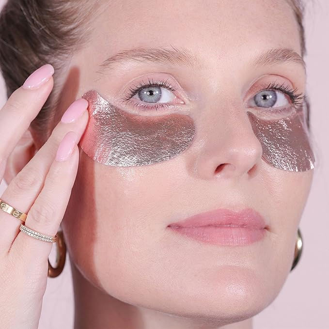 Wander Beauty Winter Glow Kit, Eye Masks, De-puffs, Brightens Dark Circles, Hydrates, Limited Edition, 16 Pairs, Gold & Rose Gold, Hyaluronic Acid, Calendula Extract, Suitable for All Skin Types