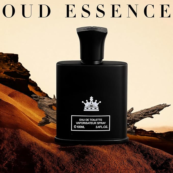 AFLUXE King-D Black Long-Lasting Cologne for Men | Lemon, Violet Leaves, & Sandalwood Scent | Eau de Toilette 100ml Spray | Day to Night Fragrance