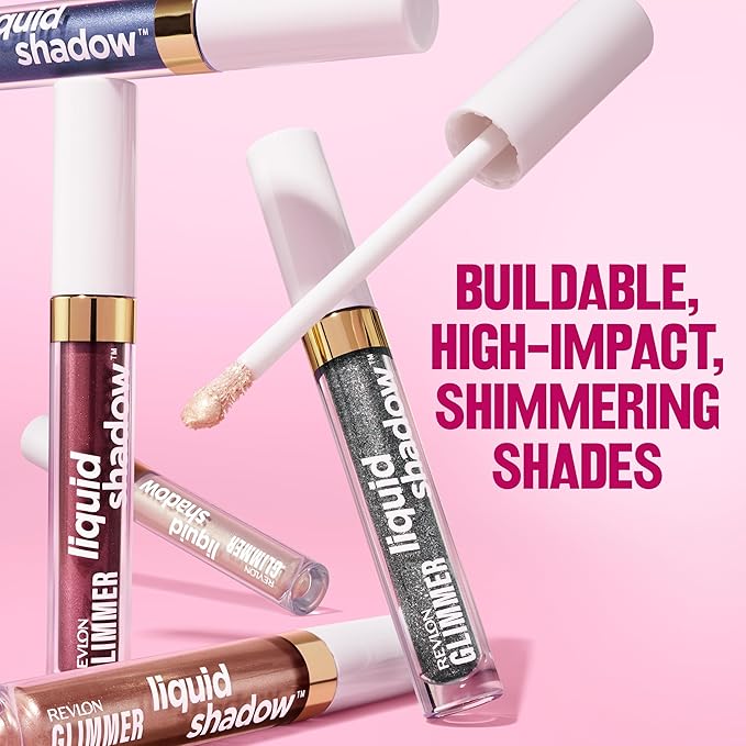 REVLON Glimmer Liquid Shadow, Smudge-Proof Shimmer Eyeshadow Makeup, Long Lasting, High Pigment, 206 UFGlo