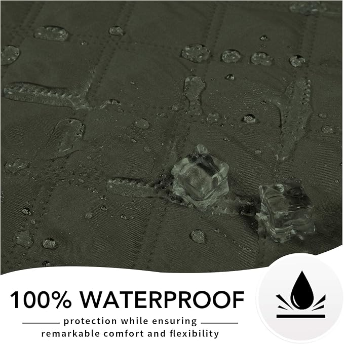 Easy-Going Waterproof Dog Bed Cover, Non-Slip Pet Blanket, 96x82in | Dark Green, Leakproof Couch Cover, Machine Washable Furniture Mattress Protector, Soft Sofa Mat For Dogs, Pet Friendly