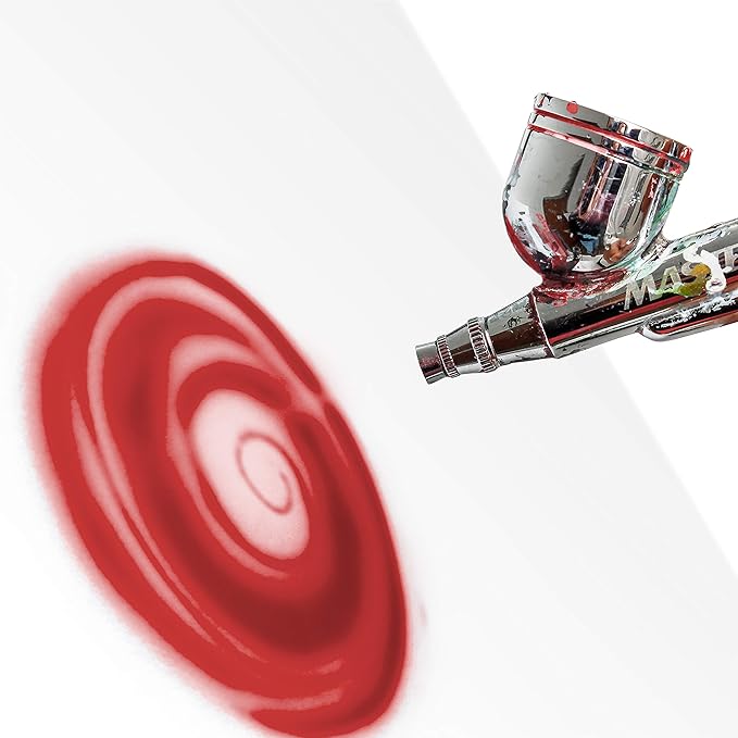 Custom Body Art Red Airbrush Body Paint 8oz - Alcohol-Based, Waterproof, Body Paint for Adults, Cosplay, Temporary Tattoos