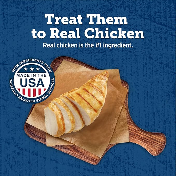 Blue Buffalo True Chews Dog Treats, Made in The USA with Natural Ingredients, Chicken and Apple Sausage Recipe, 12-oz Bag (Pack of 6)