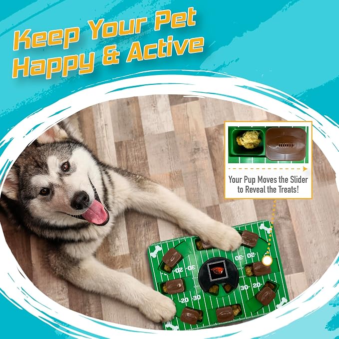 Pets First NCAA Oregon State Beavers Puzzle Toy, Puzzle Treat Dog Toy, Interactive Dog Treat Toy, Dog Puzzle Feeding Slow Toy