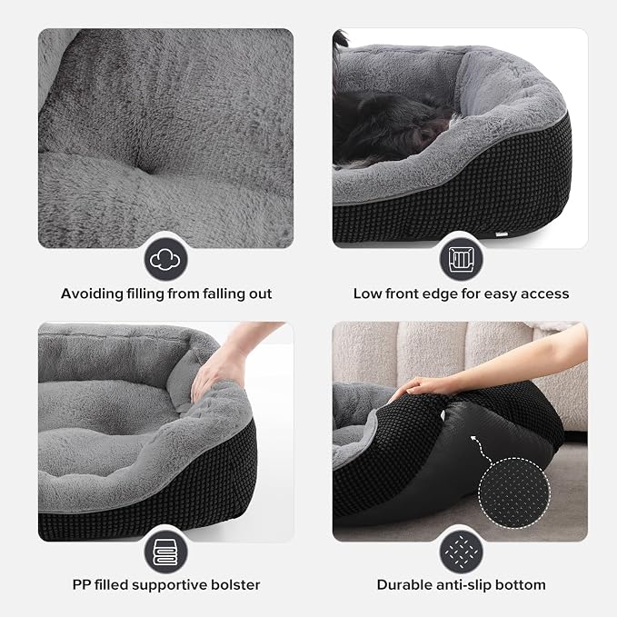 Large Dog Beds Large Sized Dog, Washable Orthopedic Warming Soft Sleeping Durable with Anti-Slip Bottom