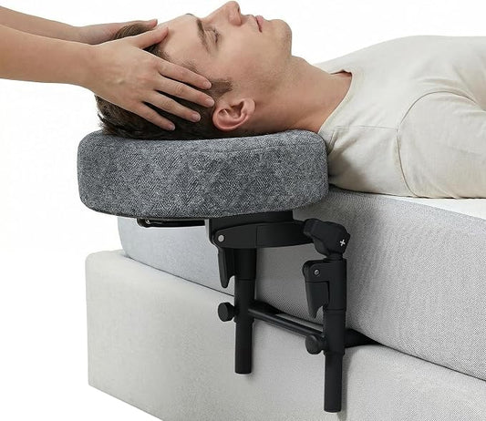 Massage Headrest for Bed, Massage Face Cradle at Home, Adjustable 18" Height Massage Head Holder for Sleeping Mattress, Comfortable Face Down Pillow After Eye Surgery