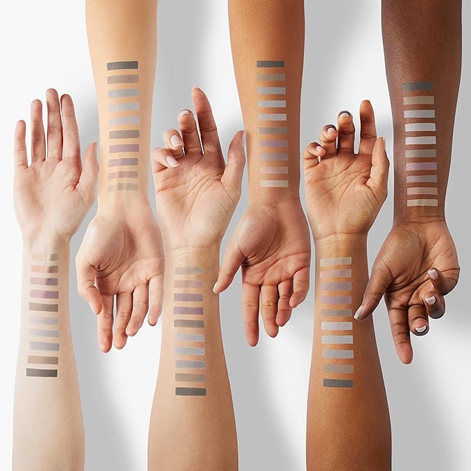 Sulily 10 Colors Nude Eyeshadow Palette,Gray Taupe Brown Matte Eye Shadow Makeup,Neutral Smokey,Blendable High Pigment,Long Lasting Waterproof Professional Beauty Makeup Kit,Women, Cement