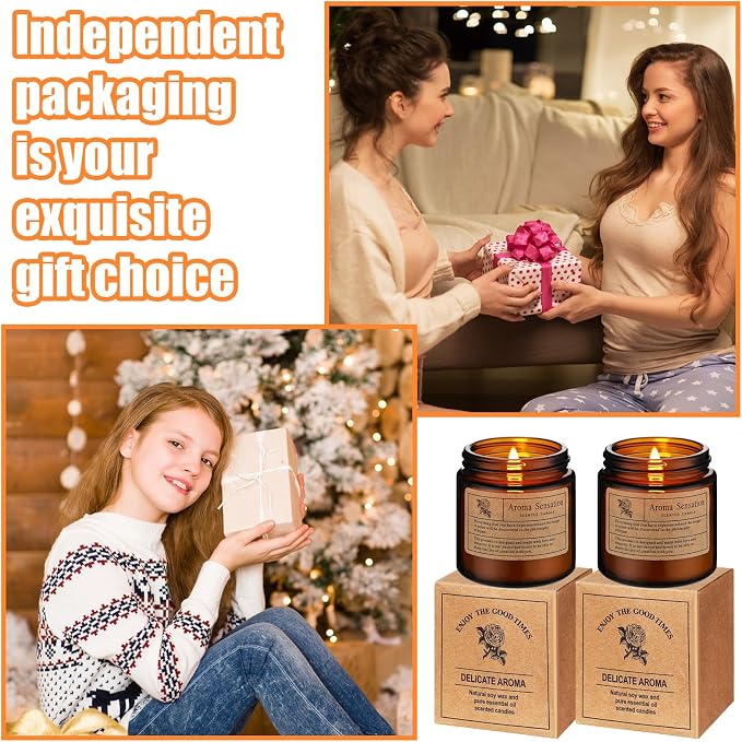 Landhoow 60 Pcs Candles Bulk for Home Scented Soy Aromatherapy Candle Gifts for Women Men 6 Style Lasting 24h Bluebell, Lavender, Lychee White Tea White Tea Orchid and Forest