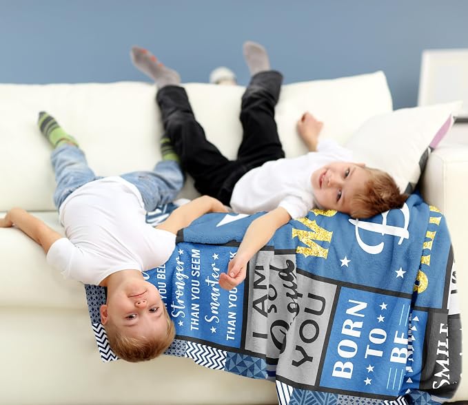 Grandson Gifts from Grandma/Grandpa, Birthday Grandson Blanket 60"x50", Grandson Gift Ideas for Christmas