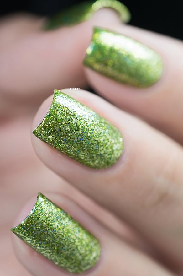 ILNP Limelight - Vivid Lime Green Holographic Nail Polish