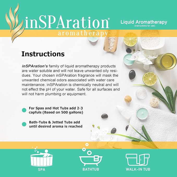 inSPAration Spa and Bath Aromatherapy 100HOLHSX Spa Liquid, 9-Ounce, Holiday Spice