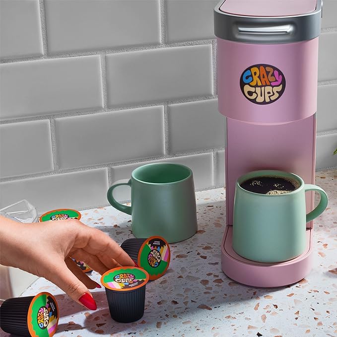 Crazy Cups Decaf Flavored Coffee Pods - Decaf Chocolate Raspberry Truffle - Decaffeinated Coffee pods for Keurig K-Cups Machines, 22 Counts