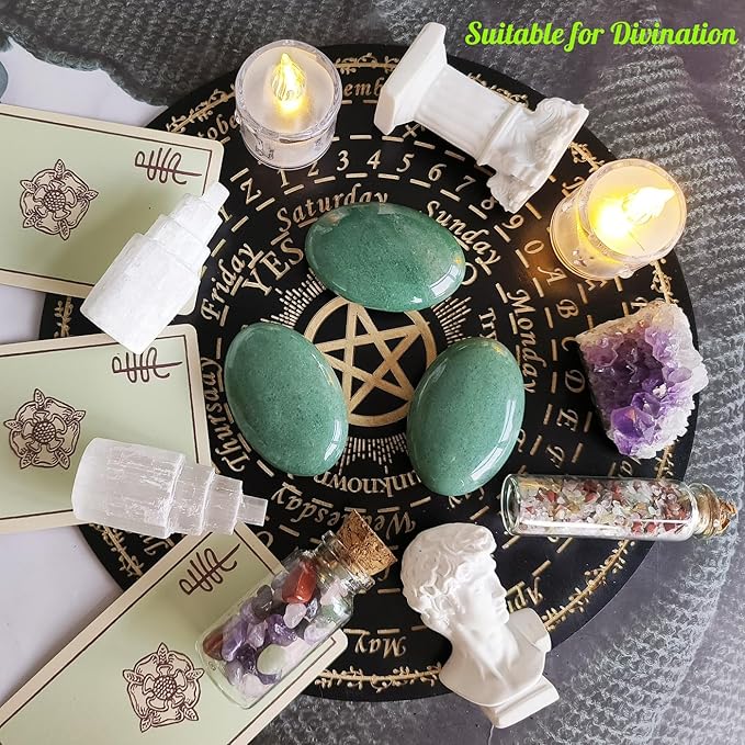 ZHIYUXI 2.4" Green Aventurine Crystals and Stones Crystal Decor Gemstones Energy Balancing Therapy Polished Stones Palm Stone Mediation Gifts 1PC