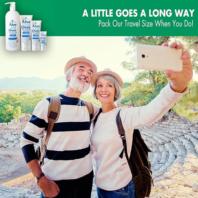 Miracle of Aloe Aloe All Over Super Moisturizing Dry Skin Lotion 32 oz - Made with 72% UltraAloe Aloe Vera Gel. Safe for Everyone: Men, Women, Kids. Restores Dry Skin Fast
