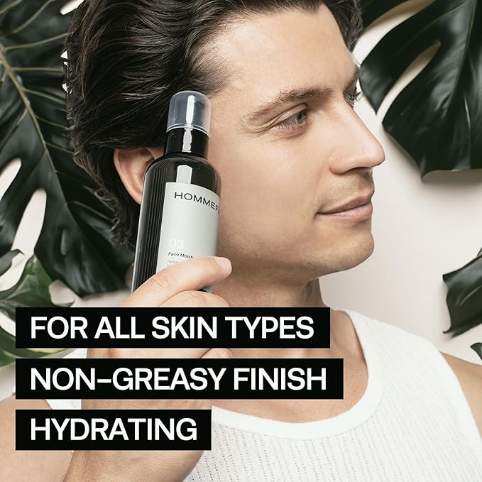 HommeFace Men’s Daily Face Moisturizer, 5.07 fl. oz. - Hydrating & Nourishing Facial Lotion - Korean Skincare Technology with Collagen, Witch Hazel & Cica Extracts
