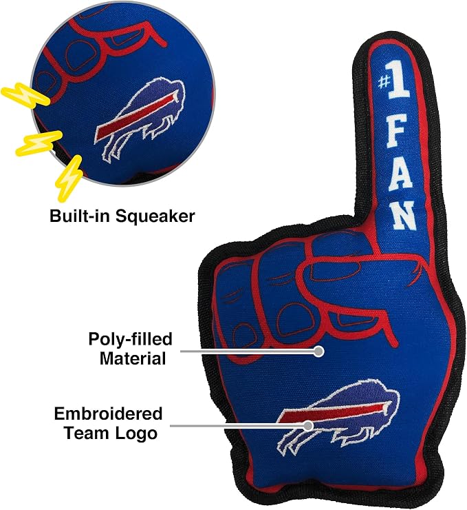 Pets First NFL Unisex NFL #1 Fan Dog Toy