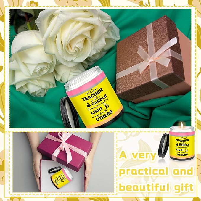 Teacher Appreciation Gifts Teacher Candle Pencil Designed Candles for Teacher Appreciation Week Graduation Party Favors Birthday Gifts for Women Teacher