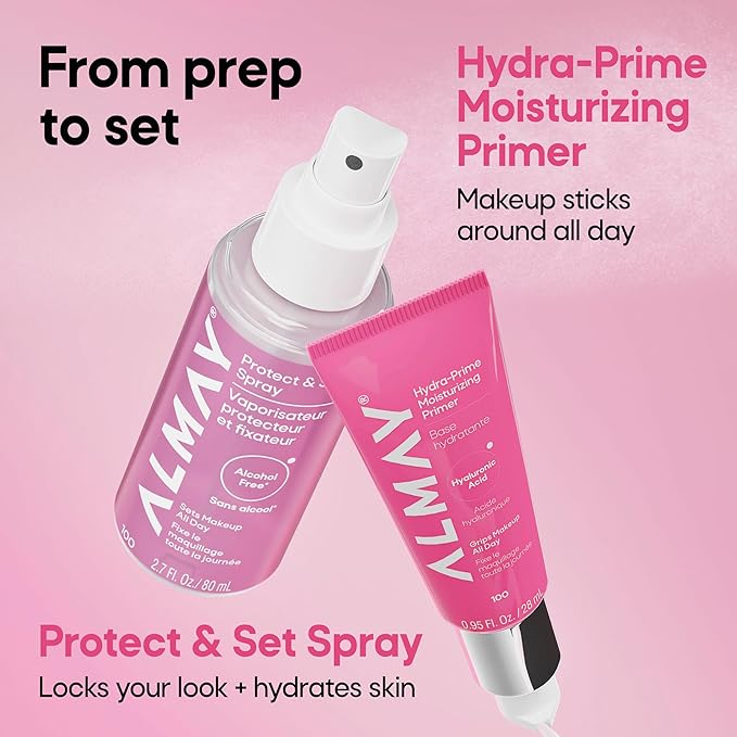 Almay Protect & Set Spray, Hydrating Makeup Setting Spray, Vegan Face Mist, 100, 2.7 fl oz