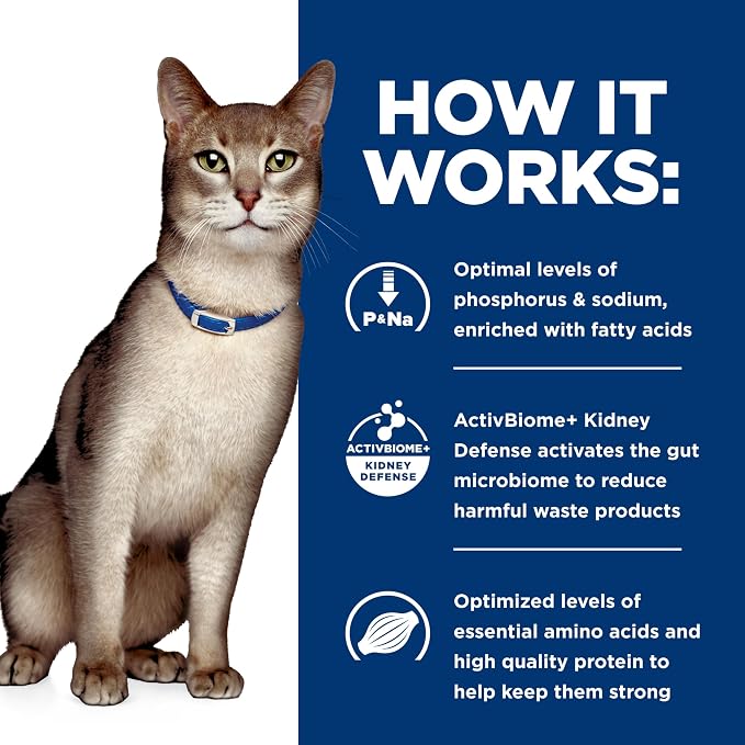 Hill's Prescription Diet k/d Kidney Care Cat Food Starter Kit Variety Pack | #1 Veterinarian Recommended, 5.25 oz. Dry Food (2), 5.5 oz. Cans (2), 2.9 oz. Cans (4)