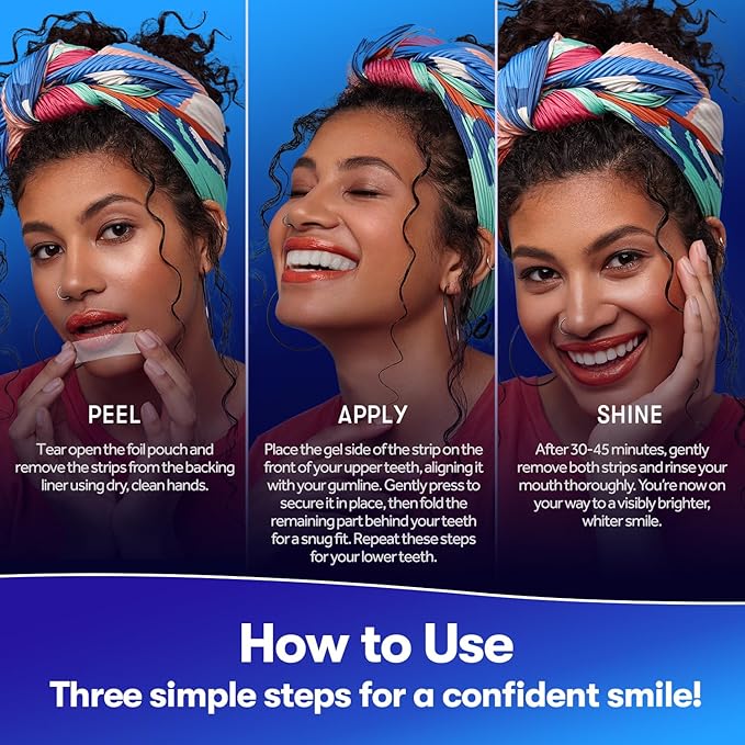 MySmile Teeth Whitening Strips, Hydroxyapatite-Infuse White Strips, Non-Sensitive Tooth Whitener with Soothing Natural Ingredients, Enamel-Safe, Residue-Free, Non-Slip (28 Count)