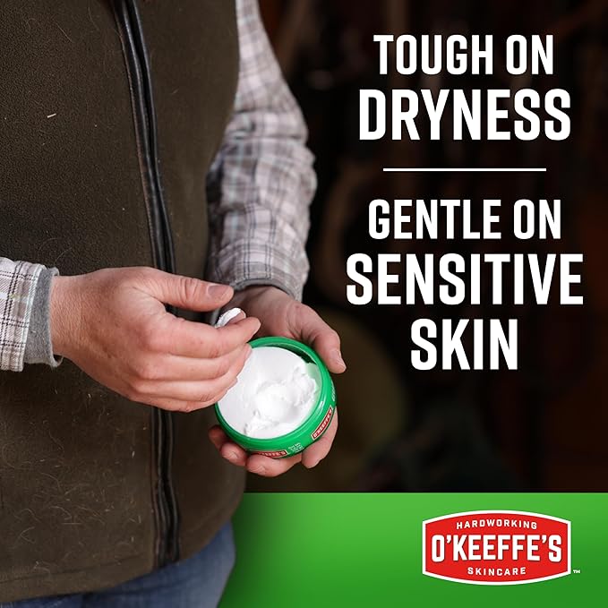 O'Keeffe's Working Hands Hand Cream for Extreme Dryness - 6.8 oz Value Size Jar (1 Pack) - Repairing Skincare for Cracked, Dry Hands