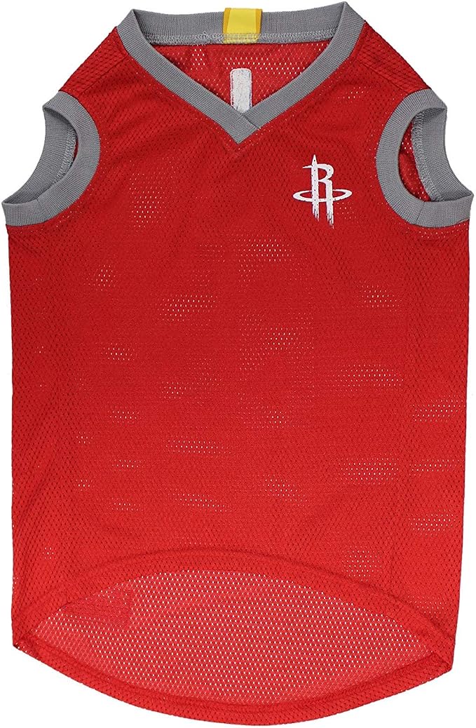 Pets First NBA HOUSTON ROCKETS DOG Jersey, X-Small - Tank Top Basketball Pet Jersey