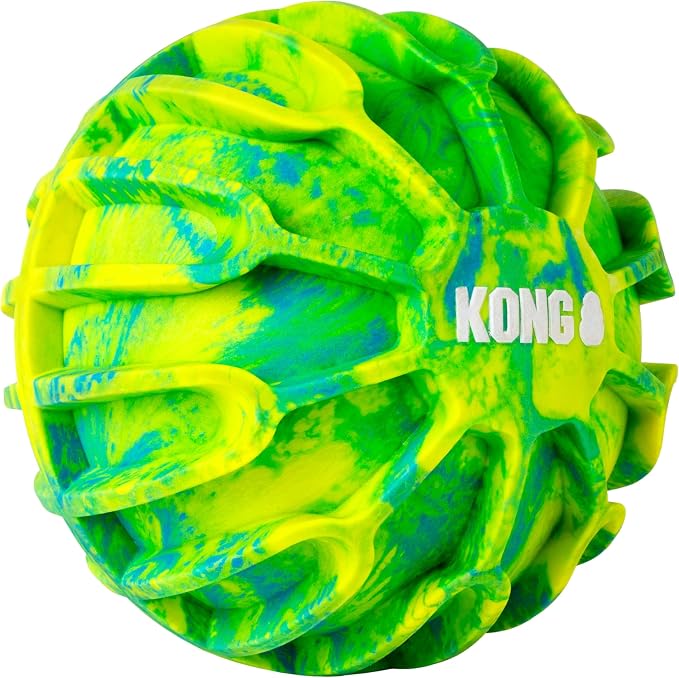 KONG FlexBall Interactive Fetch Toy, Floats in Water, for X-Large Dogs