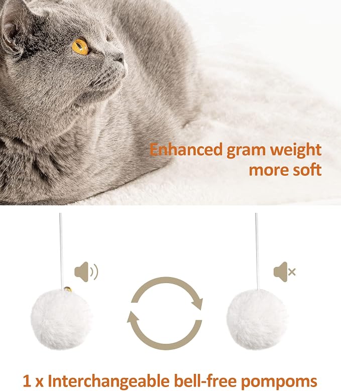 26.7in Large Cat Tree Tower Condo, Cat Scratch Posts for Indoor Cats, Big Plate, Three 23.6in Full Sisal Scratching Posts, Greige