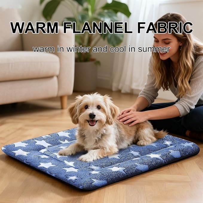 Dog Bed Mat – Soft & Comfortable Dog Kennel Pad for Crate – Durable Crate Bed & Mat for Dogs & Cats – Ideal for Crate, Kennel, and Home Use