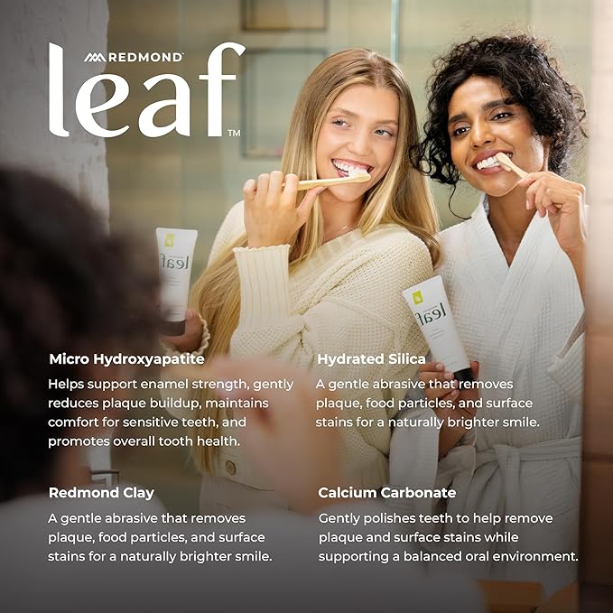 REDMOND Leaf Micro Hydroxyapatite Toothpaste Tube (Variety Pack)