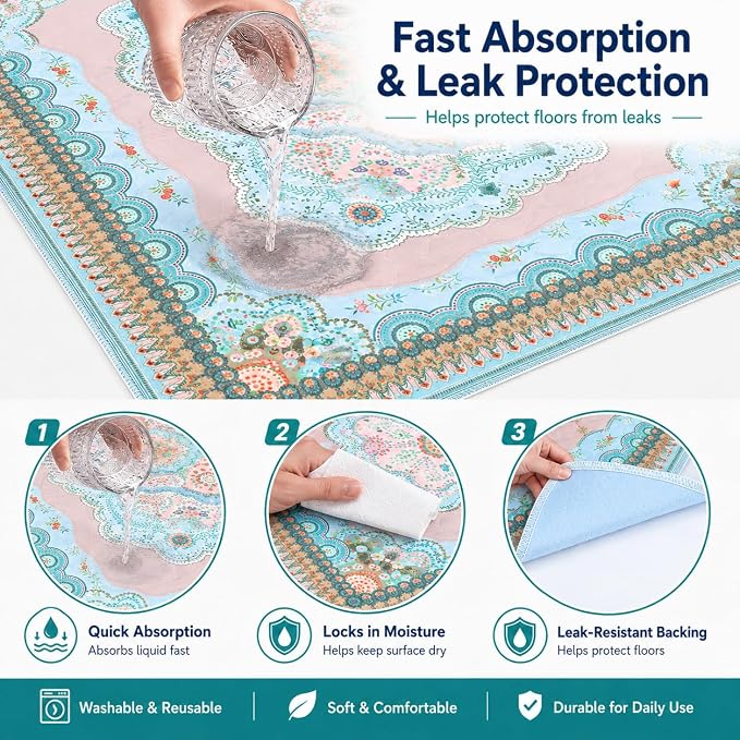 Aitmexcn Washable Pee Pads for Dogs, 2 Large Puppy Pads, 36'' x 41'' | Highly Absorbent, Waterproof Layer, Machine Washable, Non-Slip Bottom, For Playpens and Senior Dogs