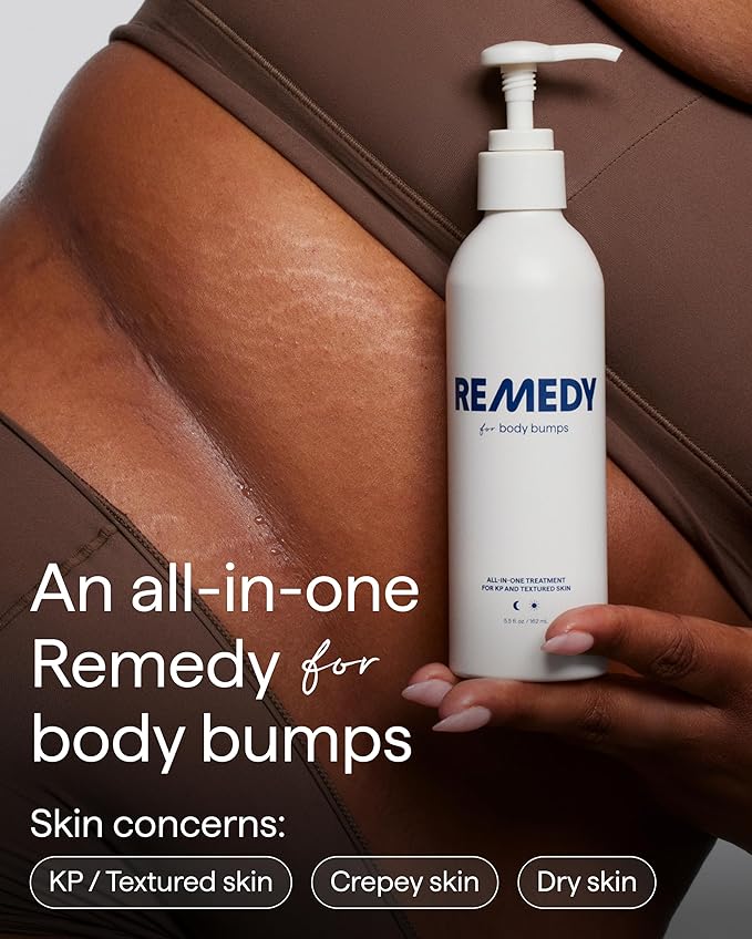Remedy for Body Bumps | KP Exfoliating Body Moisturizer | Keratosis Pilaris (KP) Treatment For Textured, Crepey Skin with Urea, Lactic Acid, Retinol | Smoothing Body Lotion | By Dermatologist Dr. Shah