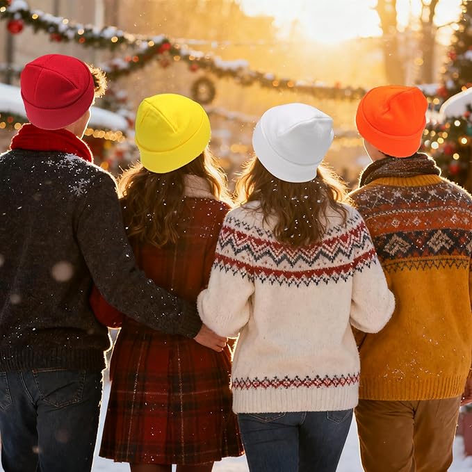 PFFY Unisex Beanie Hats for Men Women Knit Winter Beanies