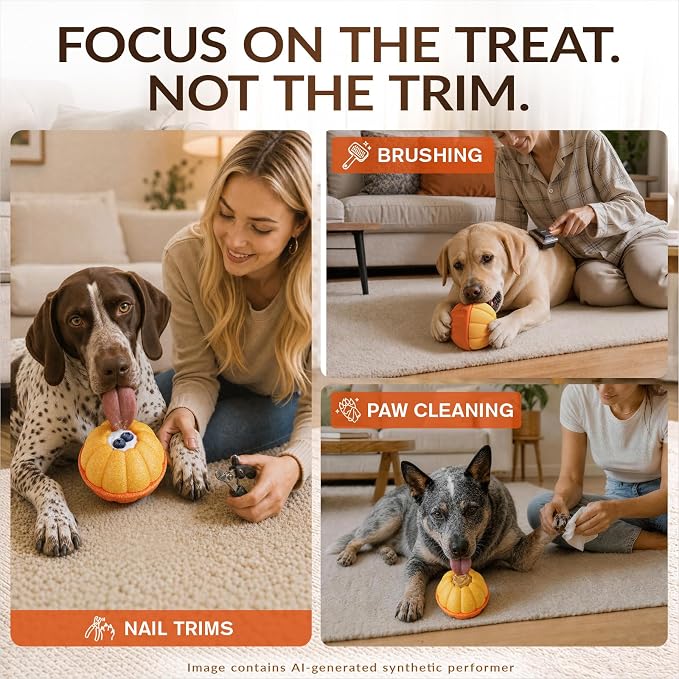 KADTC 2 Pack, 3-in-1 Frozen Treat Dog Toy, Kibble Dispenser Ball, Chew Toy