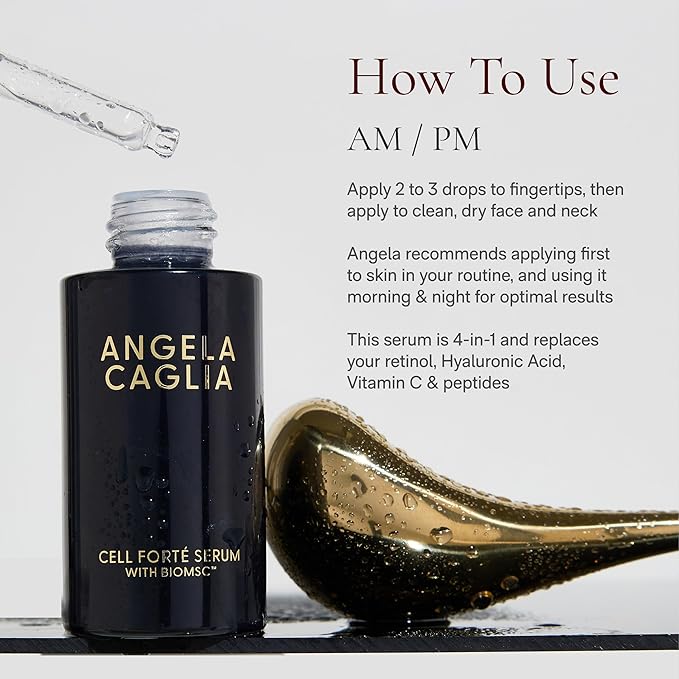 Angela Caglia Skin Reset Kit - Full Size Skincare Set with Cell Forté Serum, Soufflé Moisturizer, Daily Botanical Oil - Reduces Fine Lines & Wrinkles for Hydrated, Glowing Skin