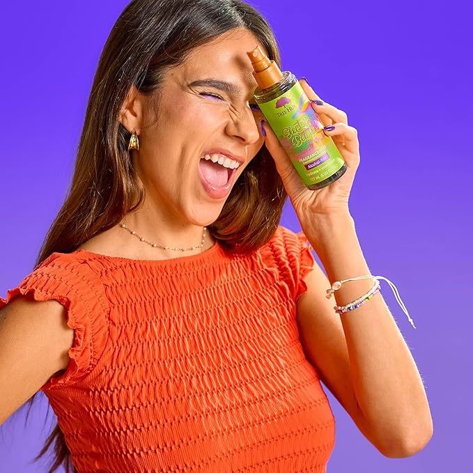 Tree Hut Electric Beach Hair & Body Mist, Hydrating & Alcohol-Free Body Spray, Fragrance with Raspberry, Coconut and Cotton Candy Notes, Alcohol-Free Formula, Versatile Body Spray, 6 Fl Oz.
