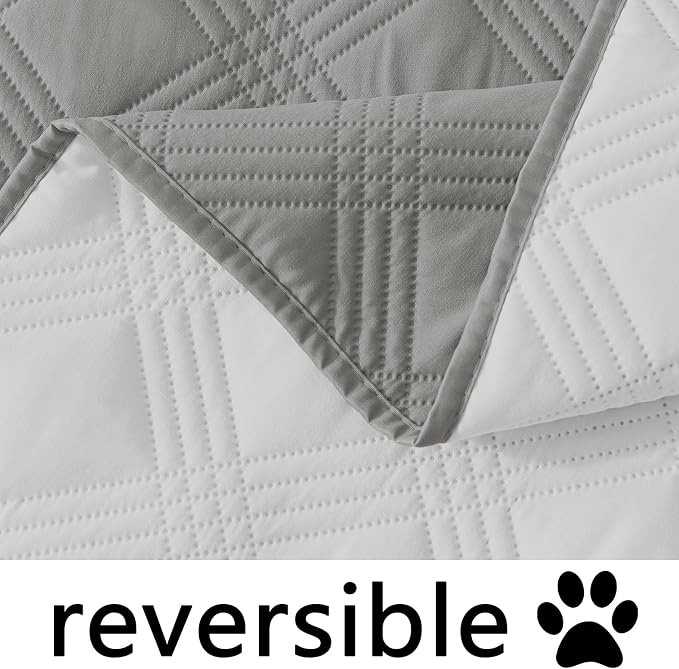 Waterproof Reversible Dog Blanket, Soft Couch Cover for Dogs Washable | Dual-Sided Waterproof Pet Bed Blanket, Resist Stains Spills & Pet Hair, Practical Furniture Protector For Pets, Size 68"x82"